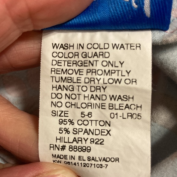 KELLY'S KIDS RED PRINT KNIT DRESS WITH LITTLE RED RIDING HOOD *SIZE 5/6 - Picture 9 of 9